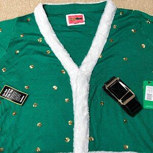 NWT - Tipsy Elves - Women's Mrs. Claus Cardigan Sweater - XL